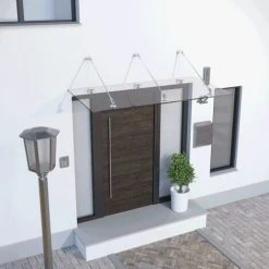 SCHULTE Vordach Glas Glasvordach VSG Echtglas Edelstahl Überdachung Türdach 1800x907 9 SCHULTE Vordach Glas Glasvordach VSG Echtglas Edelstahl Überdachung Türdach 1800x907 -SCHULTE Shop 11177439 3