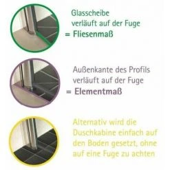 SCHULTE Duschkabine Dusche Drehtür Mit Seitenwand 90x90 Eckdusche Liane Chromoptik Echtglas -SCHULTE Shop 12359894 4