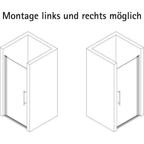 Duschtür Alexa Style 2.0 Drehtür In Nische Von Schulte, 5 Mm Sicherheitsglas (ESG) Klar Hell Inkl. Fixil Beschichtung, Profilfarbe: Alu Natur,inkl. Stabilisationsbügel, 90 X 192 Cm 6 Duschtür Alexa Style 2.0 Drehtür In Nische Von Schulte, 5 Mm Sicherheitsglas (ESG) Klar Hell Inkl. Fixil Beschichtung, Profilfarbe: Alu Natur,inkl. Stabilisationsbügel, 90 X 192 Cm – Bild 4