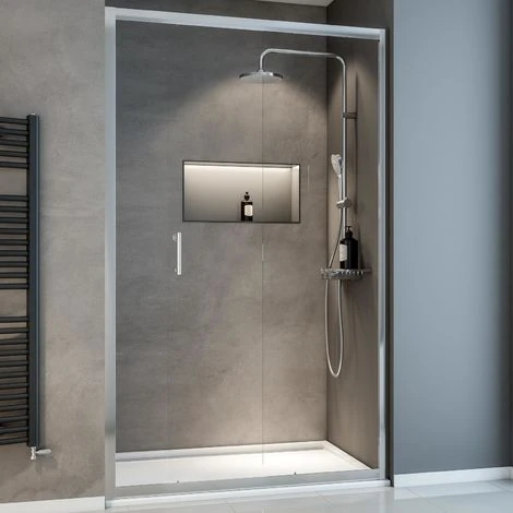 Duschtür Sunny Schiebetür In Nische Von Schulte, 5 Mm Sicherheitsglas (ESG) Klar Hell, Profilfarbe: Chromoptik, 120 X 190 Cm 3 Duschtür Sunny Schiebetür In Nische Von Schulte, 5 Mm Sicherheitsglas (ESG) Klar Hell, Profilfarbe: Chromoptik, 120 X 190 Cm