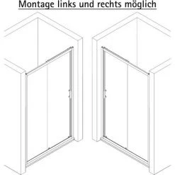 Duschtür Sunny Schiebetür In Nische Von Schulte, 5 Mm Sicherheitsglas (ESG) Klar Hell, Profilfarbe: Chromoptik, 120 X 190 Cm 7 Duschtür Sunny Schiebetür In Nische Von Schulte, 5 Mm Sicherheitsglas (ESG) Klar Hell, Profilfarbe: Chromoptik, 120 X 190 Cm -SCHULTE Shop 20613301 3