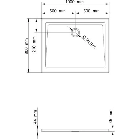 Duschwanne Aus Sanitär-Acryl Extra-flach Von Schulte, Inkl. Markenablauf (Durchmesser 9cm) Und Füße, Ohne Schürze, Höhenverstellbarkeit Ohne Schürze: 13 - 20 Cm, Rechteck, Alpinweiß, 80 X 100 Cm 4 Duschwanne Aus Sanitär-Acryl Extra-flach Von Schulte, Inkl. Markenablauf (Durchmesser 9cm) Und Füße, Ohne Schürze, Höhenverstellbarkeit Ohne Schürze: 13 - 20 Cm, Rechteck, Alpinweiß, 80 X 100 Cm – Bild 2