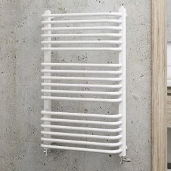 Badheizkörper Amsterdam II Von Schulte, Anschluss Unten Rechts/ Links Oder Elektrobetrieb Möglich, Alpinweiß, 60 X 91, 5 Cm, 632 Watt Leistung