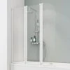 Badewannenfaltwand Komfort Teilgerahmt 3 -teilig Von Schulte, 3 Mm Sicherheitsglas (ESG) Klar Hell, Anschlag Standardmäßig Links,optional Rechts , 124,1 X 140 Cm -SCHULTE Shop 23502902 1
