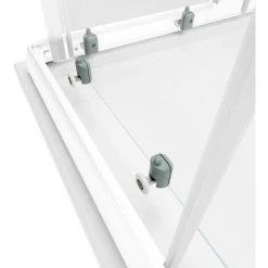 Schulte Duschkabine Sunny Eckeinstieg Mit Schiebetüren, Variabel Von 75 - 90 Cm, 180 Cm, Montage Auf Duschwanne Oder Fliese, Profilfarbe Alpinweiß, 4 Mm Sicherheitsglas (ESG) Klar Hell -SCHULTE Shop 39030187 4