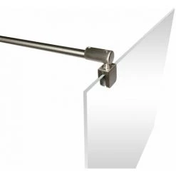 Schulte Stabilisator Für 5-8 Mm Glas, Kürzbar Und Winkelbar, Haltestange Für Glas/Wand Stabilisation, Wandhalterung Für Duschwand, Edelstahloptik, Individuell Kürzbar, 122 Cm