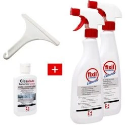 Schulte Pflegeset Duschkabine Mit Kunststoff-Glaswischer, Sanitär- & Oberflächenreiniger