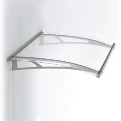 SCHULTE Vordach Haustürdach Edelstahl Acrylglas Klar 2050x1420 Überdachung Türdach -SCHULTE Shop 6826687 3