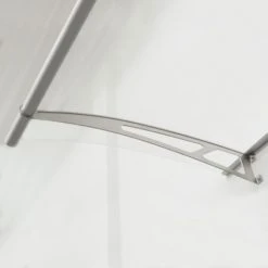 SCHULTE Vordach Haustürdach Edelstahl Acrylglas Klar 2050x1420 Überdachung Türdach -SCHULTE Shop 6826687 5