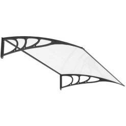 SCHULTE Vordach Haustürdach Erweiterbar Polycarbonat Klar Schwarze Wandhalterung Überdachung 10 SCHULTE Vordach Haustürdach Erweiterbar Polycarbonat Klar Schwarze Wandhalterung Überdachung -SCHULTE Shop 6826705 4