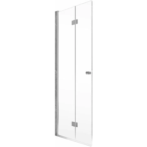 Schulte Duschwand Walk In Mit Dreh-Falt- Element, 6 Mm ESG Sicherheitsglas Klar Hell, Profilfarbe: Chromoptik, Größe: 90 X 200 Cm, Anschlag Links 4 Schulte Duschwand Walk In Mit Dreh-Falt- Element, 6 Mm ESG Sicherheitsglas Klar Hell, Profilfarbe: Chromoptik, Größe: 90 X 200 Cm, Anschlag Links – Bild 2