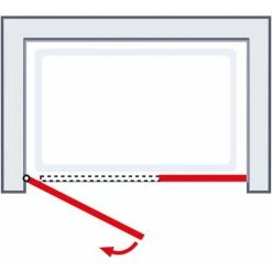 Schulte Duschtür Drehtür Mit Nebenteil Garant 2.0, 6mm ESG Sicherheitsglas Klar Hell, Profilfarbe: Alu Natur, Größe 120 X 200 Cm, Anschlag Links -SCHULTE Shop 71990849 4