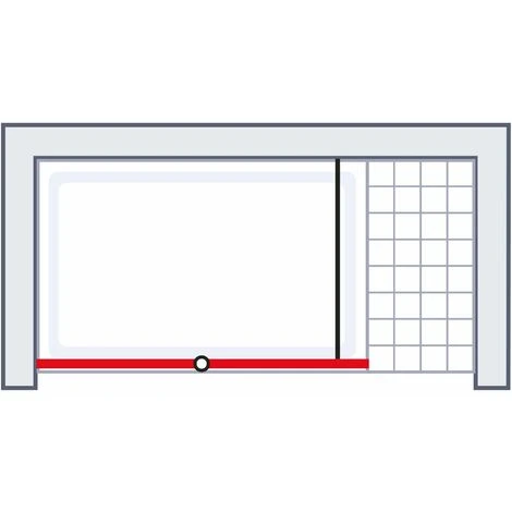 Schulte Duschwand Walk In Mit Dreh-Falt- Element, 6 Mm ESG Sicherheitsglas Klar Hell, Profilfarbe: Alu Natur, Größe: 100 X 200 Cm, Anschlag Rechts 5 Schulte Duschwand Walk In Mit Dreh-Falt- Element, 6 Mm ESG Sicherheitsglas Klar Hell, Profilfarbe: Alu Natur, Größe: 100 X 200 Cm, Anschlag Rechts – Bild 3