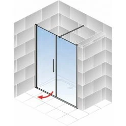 Schulte Duschtür Drehtür Mit Nebenteil Garant 2.0, 6mm ESG Sicherheitsglas Klar Hell, Profilfarbe: Alu Natur, Größe 120 X 200 Cm, Anschlag Rechts -SCHULTE Shop 71990891 3